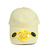 Solar Power Hat Cap Cooling Cool Fan - Yellow