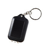 Solar Power Self-Recharge 3-LED 2-Mode Flashlight Keychain (Black)