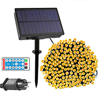 Solar Power String Light 50M-400LEDs 100M-800LEDs with Remote Control 8 Mode Flashing Timing Set Plug-in Dual Purpose Thanksgiving Christmas Outdoor Party Garden Decoration Fairy Lights Gypsophila 24V miniinthebox
