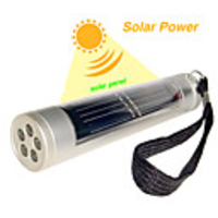 Solar Power Super Bright LED Flashlight