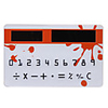 Solar Powered 1.5" LCD Ultra-Thin Pocket Card Calculator-White