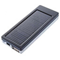 Solar Powered 2000mAh Rechargeable Portable Emergency Power with Phone Adapters LED Light