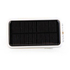 Solar Powered Rechargeable 2600mAh Portable Power Pack with 6-LED Flashlight Red Laser (Yellow)