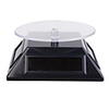 Solar Powered Turn Table / Rotary Display (4 Panels)-Black