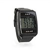 Solar Sports Waterproof Digital Stopwatch Watch - Black