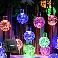 Solar String Lights Outdoor 100LED Globe Fairy Waterproof Lights 8 Mode 12M/40Ft Indoor/Outdoor Solar Powered String Lights for Garden Patio Yard Home Christmas Parties Wedding miniinthebox