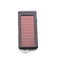 Solar USB AC Power Portable Charger LED Torch-Black