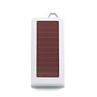 Solar USB AC Power Portable Charger LED Torch-White