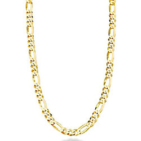solid 18k gold over sterling silver italian 5mm diamond-cut figaro link chain necklace for women men,  16,  18,  20,  22,  24,  26,  30 inch 925 made in italy (24 inches)