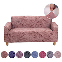 Solid Art Print Dustproof All-powerful Slipcovers Stretch Sofa Cover Super Soft Fabric Couch Cover With One Free Boster Case(Chair/Love Seat/3 Seats/4 Seats) miniinthebox