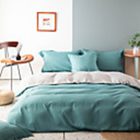 Solid Color 2/3 Pieces Bedding Set Duvet Cover Set Comforter Cover Ultra Soft Hypoallergenic Microfiber Include 1 Duvet Cover and 1 or2 Pillowcases