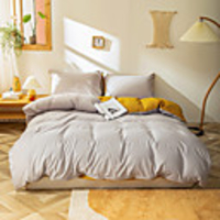 Solid Color 2/3 Pieces Bedding Set Duvet Cover Set Comforter Cover Ultra Soft Hypoallergenic Microfiber Include 1 Duvet Cover and 1 or2 Pillowcases
