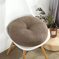 Solid Color Four Seasons Thick Chair Cushion Cotton Linen Crafts Tatami Cushion Student Dormitory Office Breathable Seat Cushion New Product