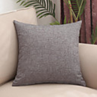 Solid Color Home Office Simple Modern Flax Pillow Case Cover Living Room Bedroom Sofa Cushion Cover Modern Sample Room Cushion Cover