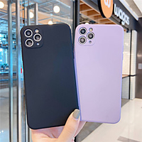 Solid Colored Silicone Case for iPhone 12 11 Pro Max X Xs Xs Max XR 7 7plus 8 8plus iPhone SE2020 Shockproof Protective Case Cover miniinthebox