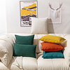 Solid Colored Throw Pillow Cushion Cover Holland Velvet Small Wave Pattern Pillowcase miniinthebox