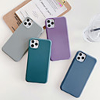 Solid Colored TPU Case For iPhone 12 Mini Pro Max 11 Pro X XS Max XR 7 7plus 8 8plus Shockproof Back Cover Case