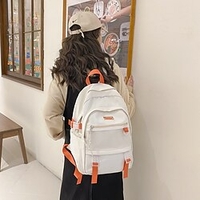 Solid School Backpack Bookbag for Student Boys Girls Multi-function Wear-Resistant Breathable Polyester Nylon School Bag Satchel 20 inch miniinthebox
