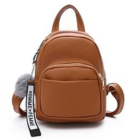 Solid School Backpack Bookbag for Student Girls Multi-function Wear-Resistant Water Resistant PU School Bag Satchel 12 inch miniinthebox