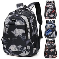 Solid School Backpack Bookbag for Student Multi-function Water Resistant Large Capacity Nylon School Bag Satchel 22 inch miniinthebox