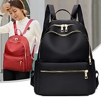 Solid School Backpack Bookbag for Student Women Multi-function Wear-Resistant Water Resistant Oxford Cloth School Bag Satchel 18 inch miniinthebox