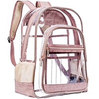 Solid School Backpack Bookbag for Student Women Multi-function Wear-Resistant Water Resistant PVC School Bag Satchel 21 inch miniinthebox