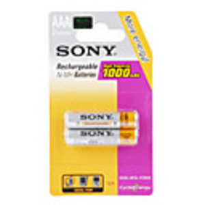 SONY 1000mAh 1.2V AAA Ni-MH Rechargeable Batteries (2-pack)