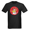 Sound Music Activated Spectrum VU Meter EL Visualizer LED T-shirt (4 x AAA)