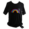 Sound and Music Activated EL Visualizer Rainbow T-shirt (4 AAA)