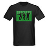 Sound and Music Activated EL Visualizer VU-Spectrum Dancer LED T-shirt (4 AAA)