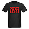 Sound and Music Activated EL Visualizer VU-Spectrum Dancer LED T-shirt (4 AAA)