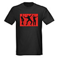 Sound and Music Activated EL Visualizer VU-Spectrum Dancer LED T-shirt (4 AAA)