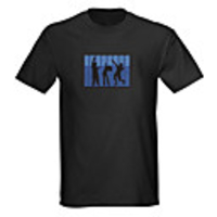 Sound and Music Activated EL Visualizer VU-Spectrum Dancer LED T-shirt (4 AAA)
