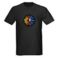 Sound and Music Activated EL Visualizer VU-Spectrum Dancer LED T-shirt (4 AAA)