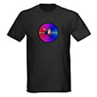 Sound and Music Activated EL Visualizer VU-Spectrum Dancer LED T-shirt (4 AAA)