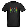 Sound and Music Activated EL Visualizer VU-Spectrum Dancer T-shirt (4 AAA)