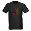 Sound and Music Activated Spectrum VU Meter EL Visualizer LED T-shirt (4 AAA)