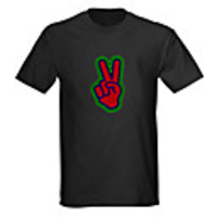 Sound and Music Activated Spectrum VU Meter EL Visualizer LED T-shirt (4 AAA)