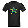 Sound and Music Activated Spectrum VU Meter EL Visualizer LED T-shirt (4 AAA)