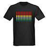 Sound and Music Activated Spectrum VU Meter EL Visualizer LED T-shirt (4 AAA)