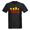 Sound and Music Activated Spectrum VU Meter EL Visualizer LED T-shirt (4 AAA)