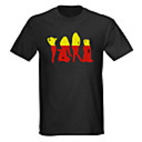 Sound and Music Activated Spectrum VU Meter EL Visualizer LED T-shirt (4 AAA)