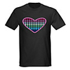 Sound and Music Activated Spectrum VU Meter EL Visualizer LED T-shirt (4 AAA)