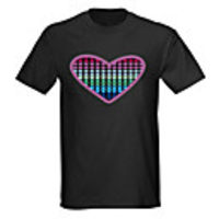 Sound and Music Activated Spectrum VU Meter EL Visualizer LED T-shirt (4 AAA)