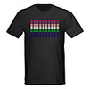Sound and Music Activated Spectrum VU Meter EL Visualizer LED T-shirt (4 AAA)