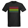 Sound and Music Activated Spectrum VU Meter EL Visualizer LED T-shirt (4 AAA)