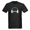 Sound and Music Activated Spectrum VU Meter EL Visualizer LED T-shirt (4 AAA)