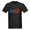 Sound and Music Activated Spectrum VU Meter EL Visualizer LED T-shirt (4 AAA)