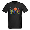 Sound and Music Activated Spectrum VU Meter EL Visualizer LED T-shirt (4 AAA)