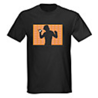 Sound and Music Activated Spectrum VU Meter EL Visualizer LED T-shirt (4 AAA)